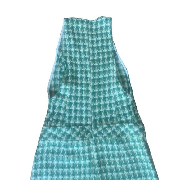 Zara Green Tweed Pinafore Dress Size SMALL - Picture 4 of 12